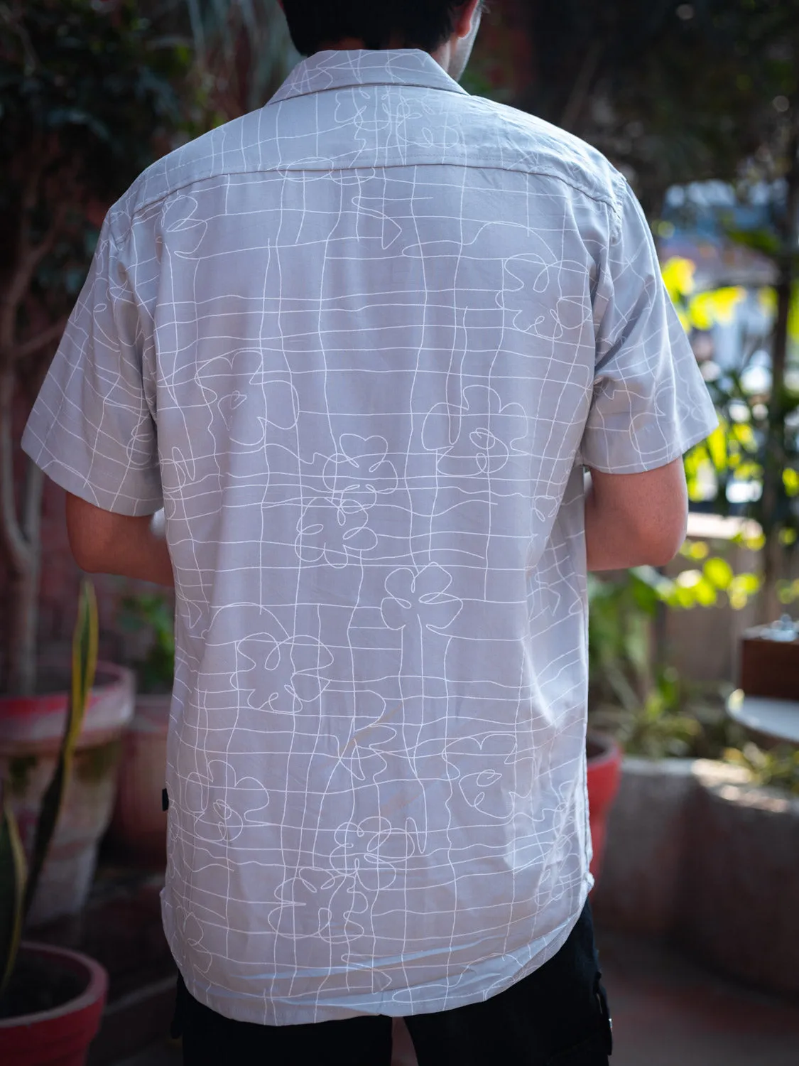 Abstract Printed Sustainable Rayon Unisex Shirt