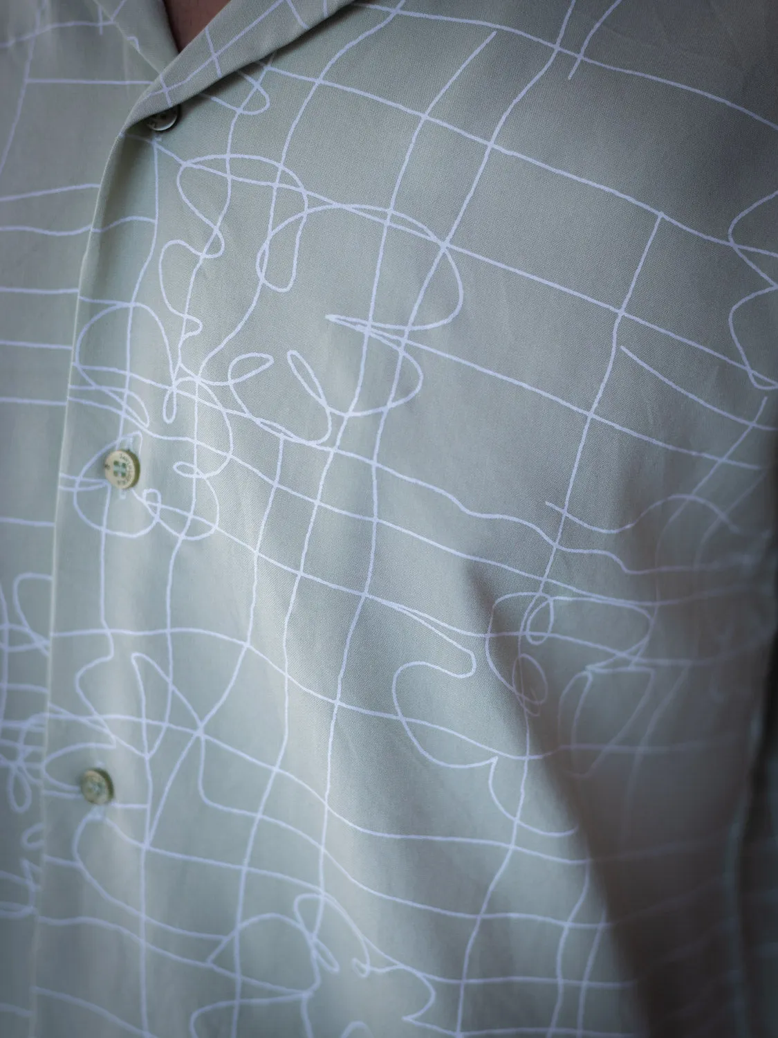 Abstract Printed Sustainable Rayon Unisex Shirt