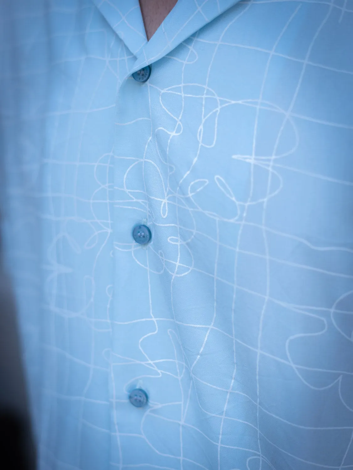 Abstract Printed Sustainable Rayon Unisex Shirt
