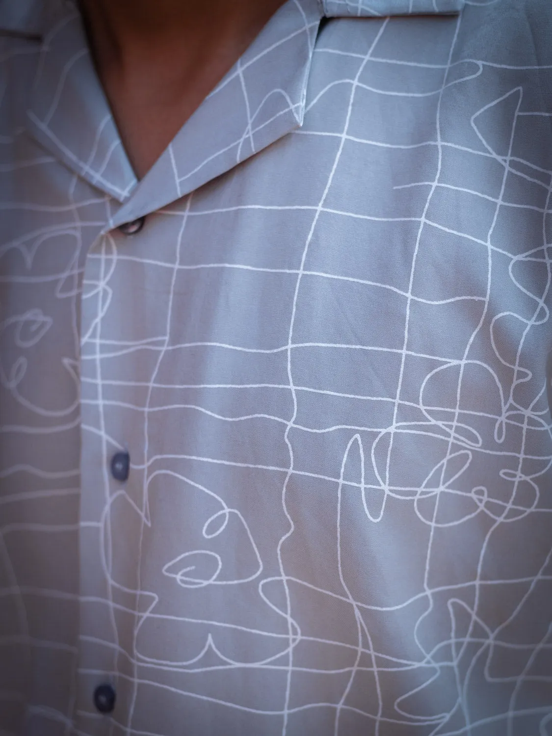Abstract Printed Sustainable Rayon Unisex Shirt