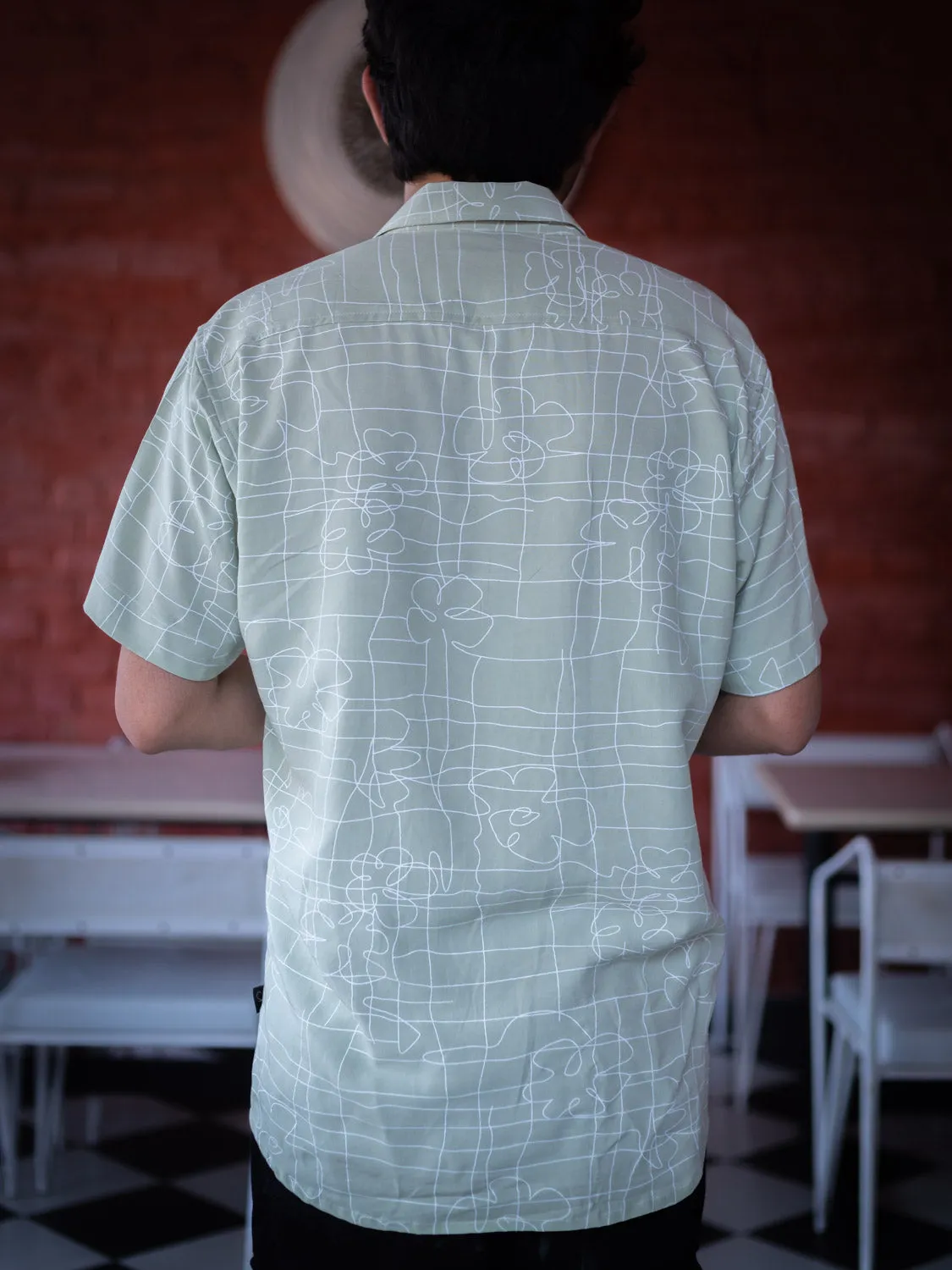Abstract Printed Sustainable Rayon Unisex Shirt