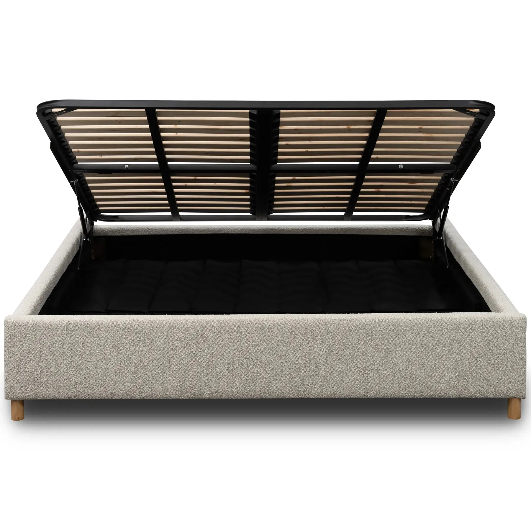 Aiden King Gaslift Bed Base - Copenhagen Grey