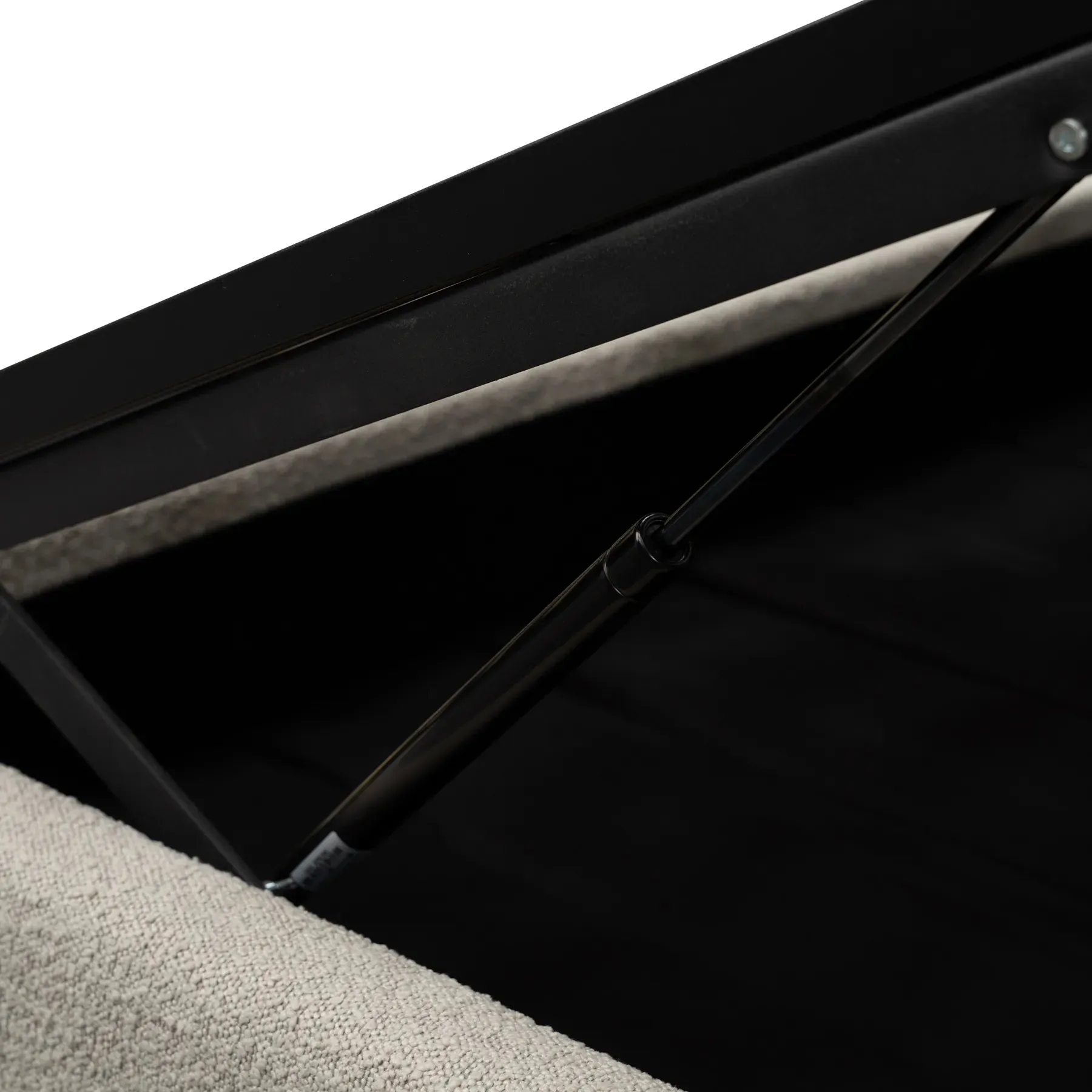 Aiden King Gaslift Bed Base - Copenhagen Grey