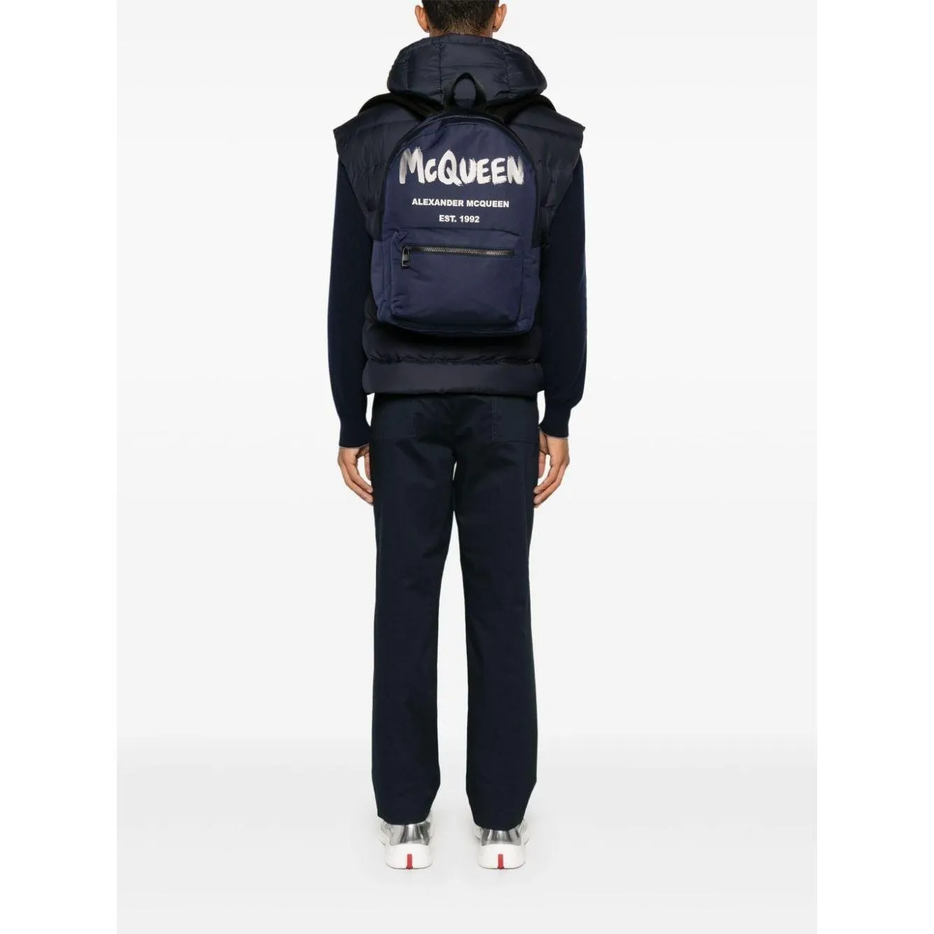 Alexander McQueen Blue Metropolitan Backpack Blue