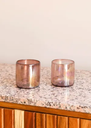 Amethyst Lustre Glass Tumbler