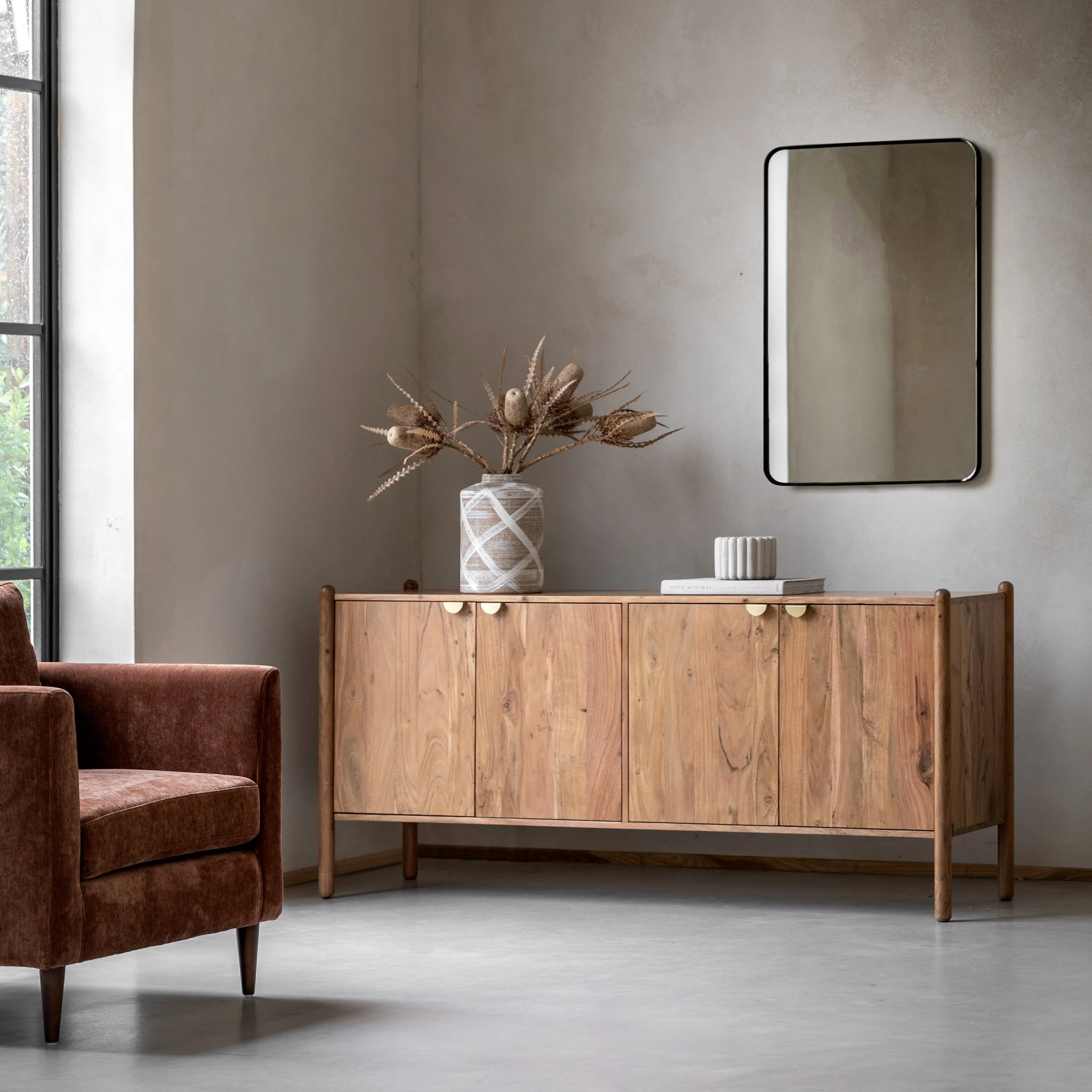 Amos Cannes 4 Door Sideboard
