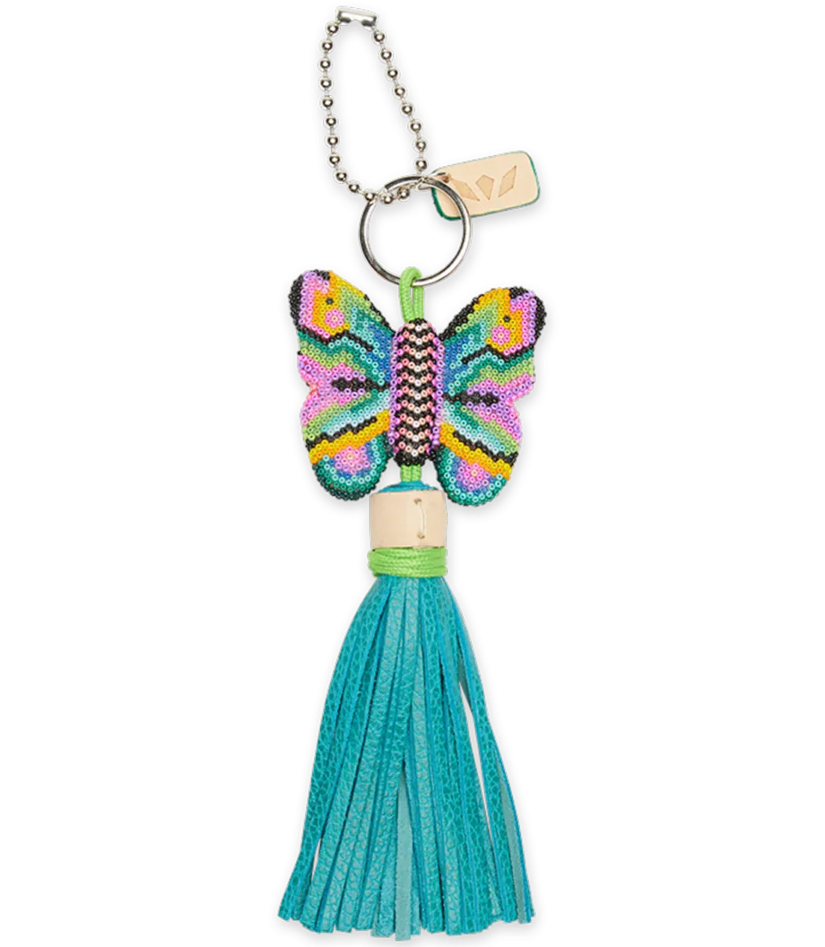 Aqua Butterfly Charm By Consuela