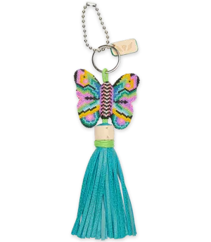 Aqua Butterfly Charm By Consuela