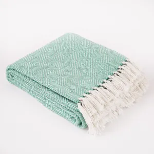 Aqua Diamond Blanket