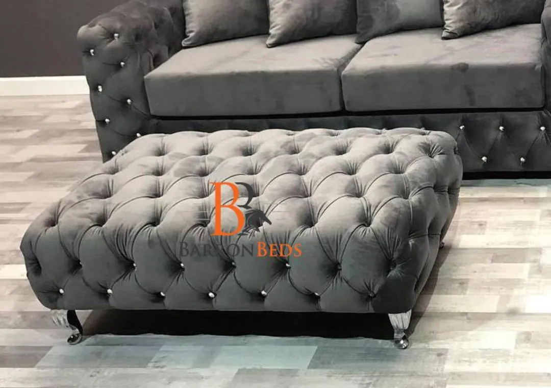 Ariel Chesterfield Coffee Table Footstool