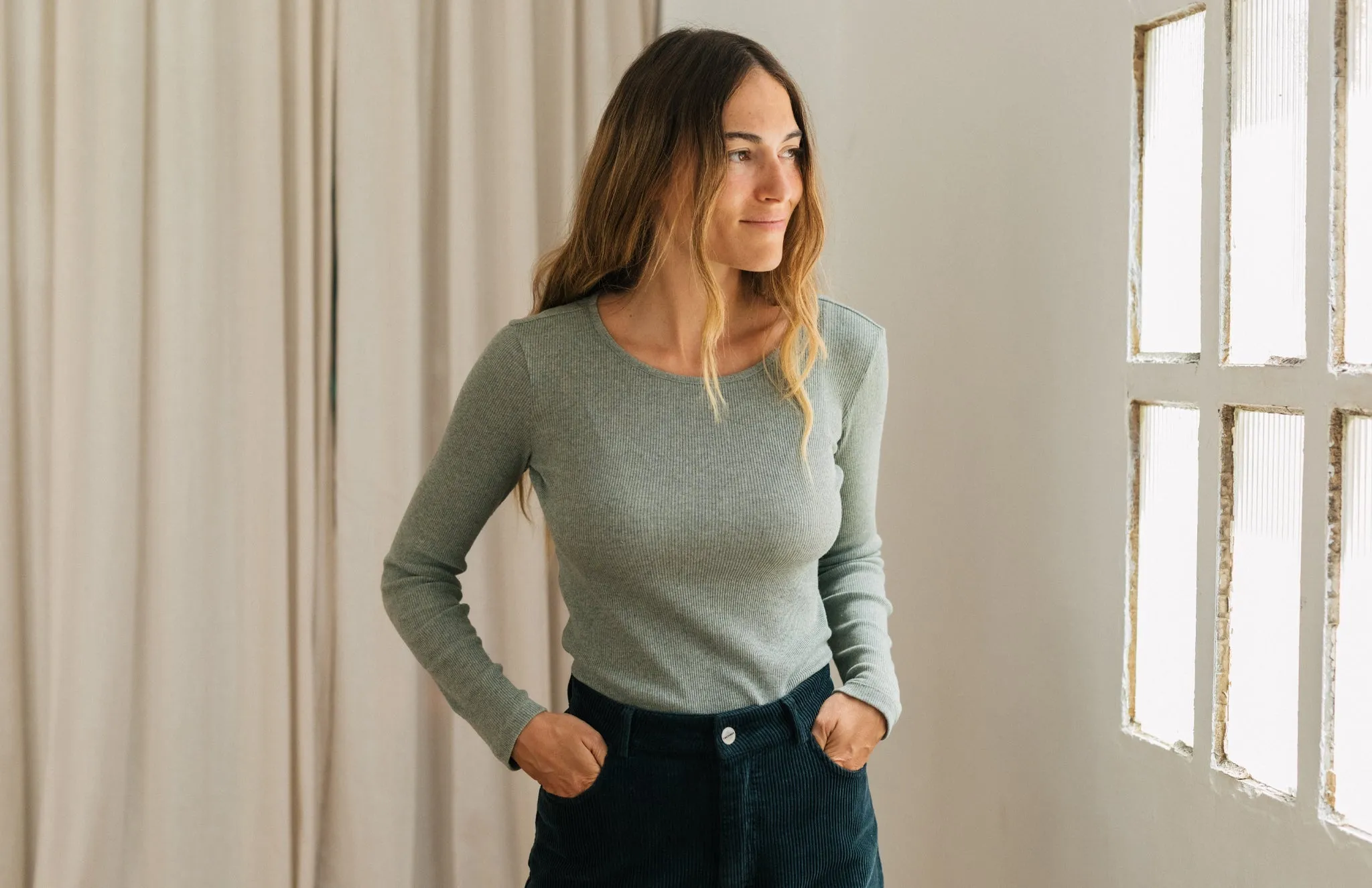 Arran Longsleeve Sage Green