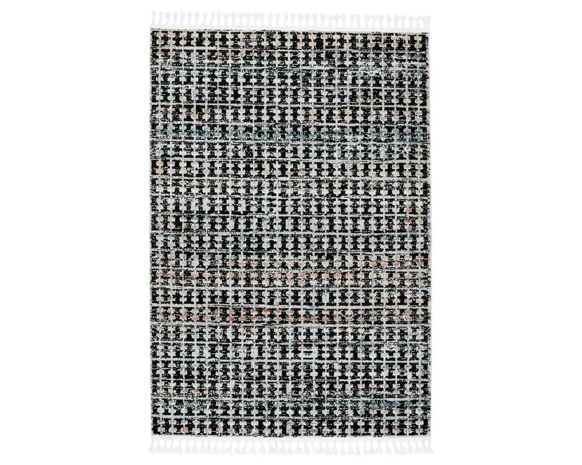 Bahia BAH07 Black/Multi Rug