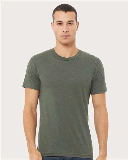 BELLA   CANVAS Triblend Tee 3413 Military Green Triblend