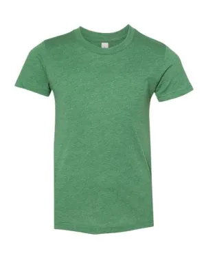 BELLA   CANVAS Youth CVC Jersey Tee 3001YCVC Heather Grass Green