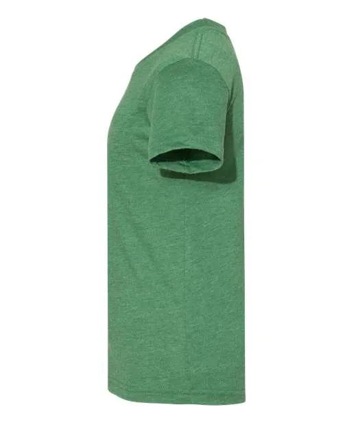 BELLA   CANVAS Youth CVC Jersey Tee 3001YCVC Heather Grass Green