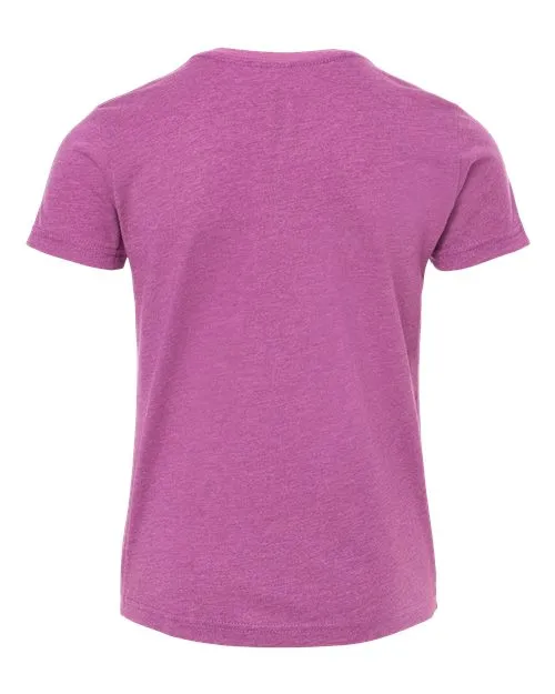 BELLA   CANVAS Youth CVC Jersey Tee 3001YCVC Heather Grass Green