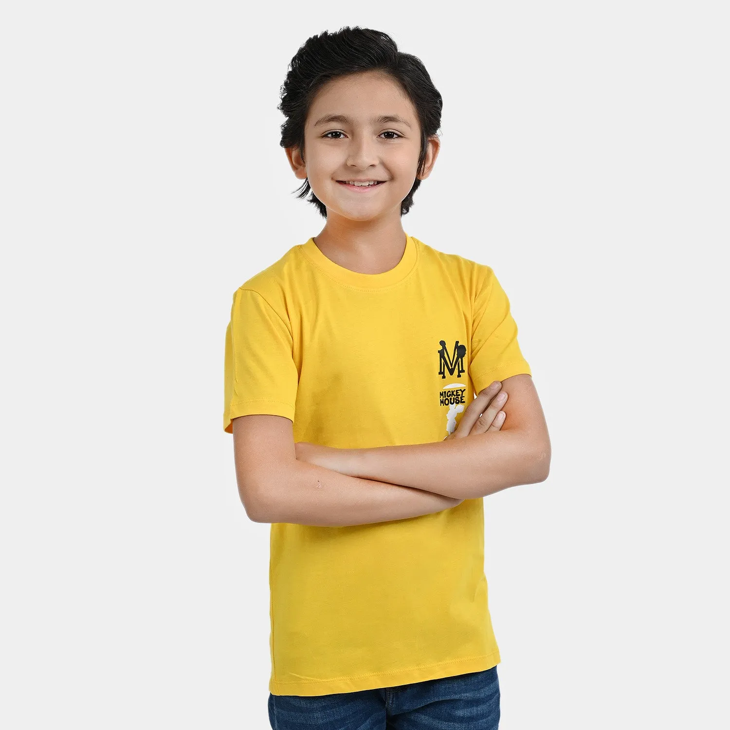 Boys Cotton Jersey T-Shirt H/S Character| Yellow