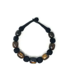 Brown Resin Knotted Choker