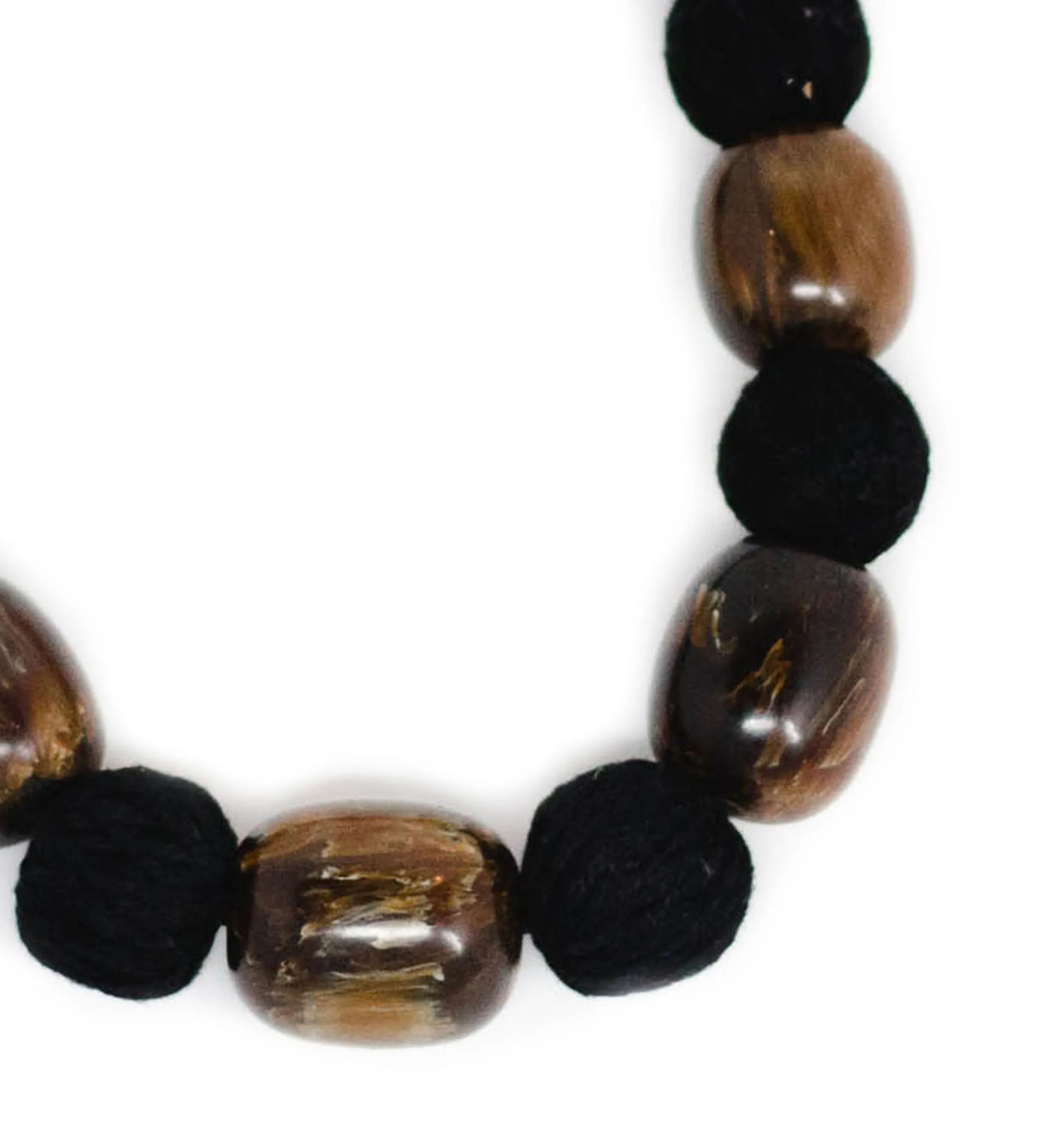 Brown Resin Knotted Choker