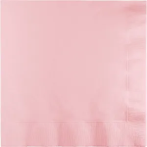 Bulk Classic Pink Value Friendly Beverage Napkins (240 per Case)