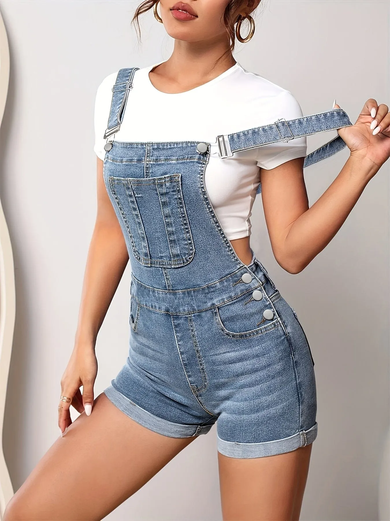 Casual Everyday Denim Jumpsuit