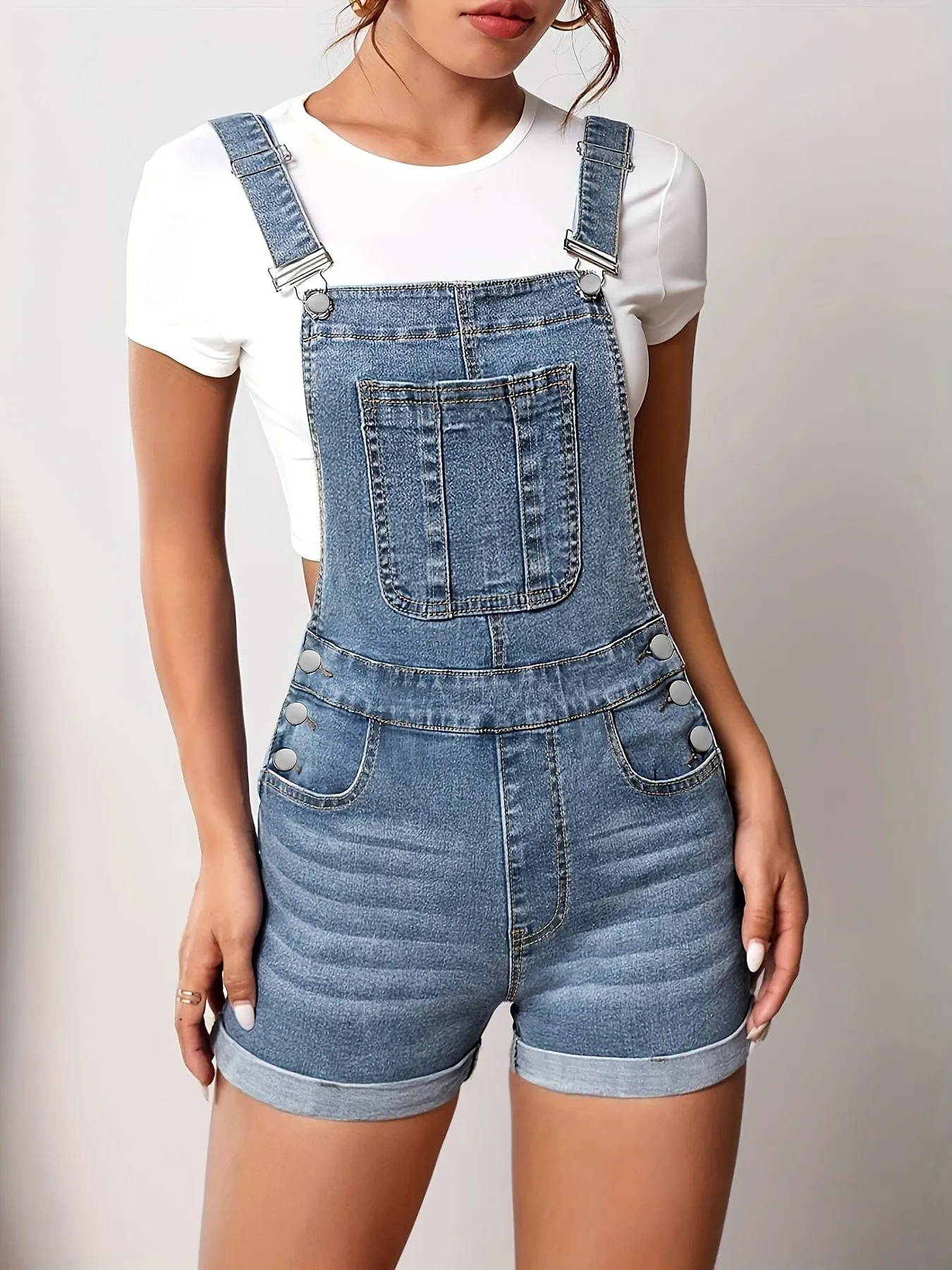 Casual Everyday Denim Jumpsuit