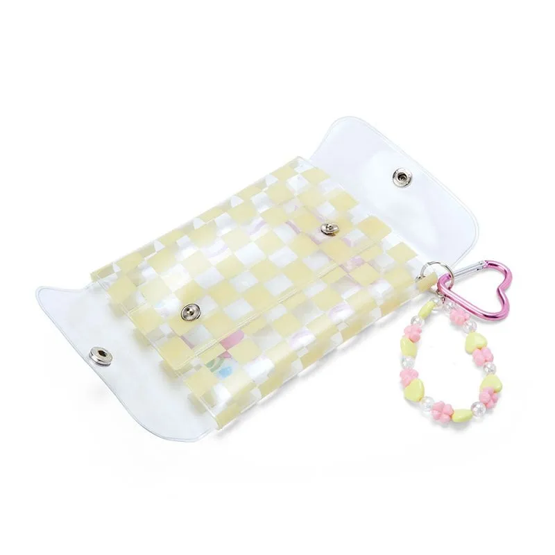 Cinnamoroll Clear Snap Mini Pouch (Pastel Check Series)