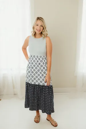 Colorblock Boho Midi