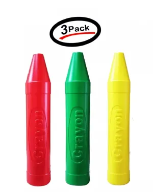 Crayon Bank 20'' Kids Money Saving Shape Plastic Piggy Assorted (3 Pack)