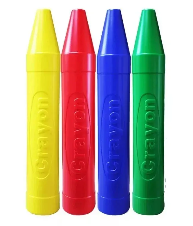 Crayon Bank 20'' Kids Money Saving Shape Plastic Piggy Assorted (3 Pack)