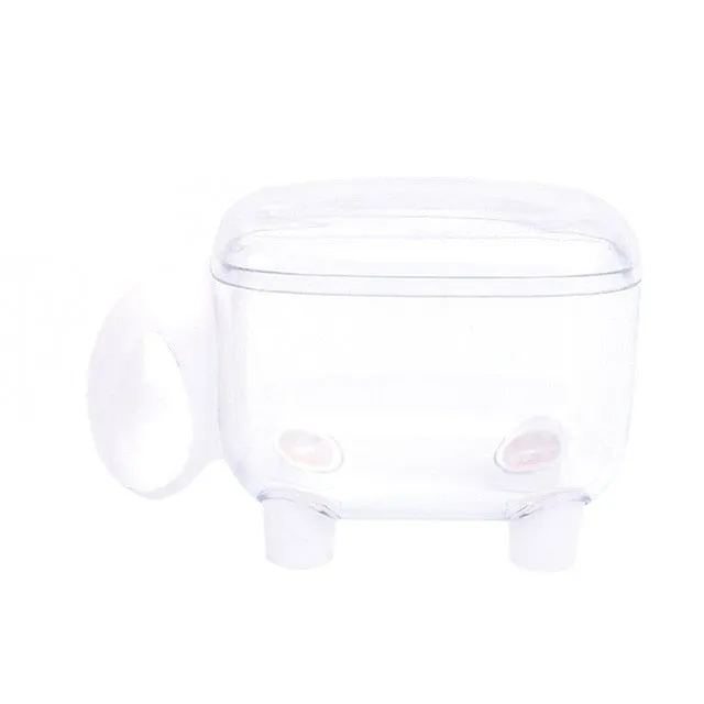 Creative Cotton Swab Box Transparent Sheep Storage