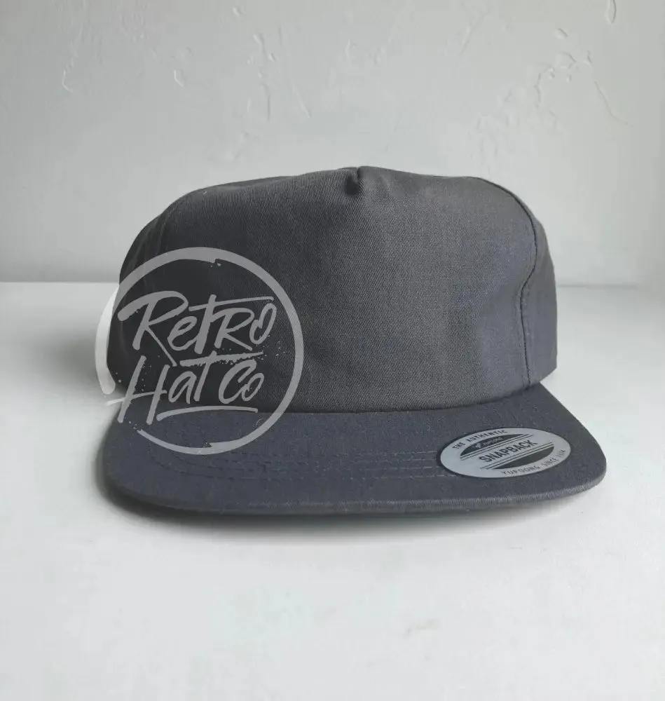 Dark Gray Classic Snapback (no rope)