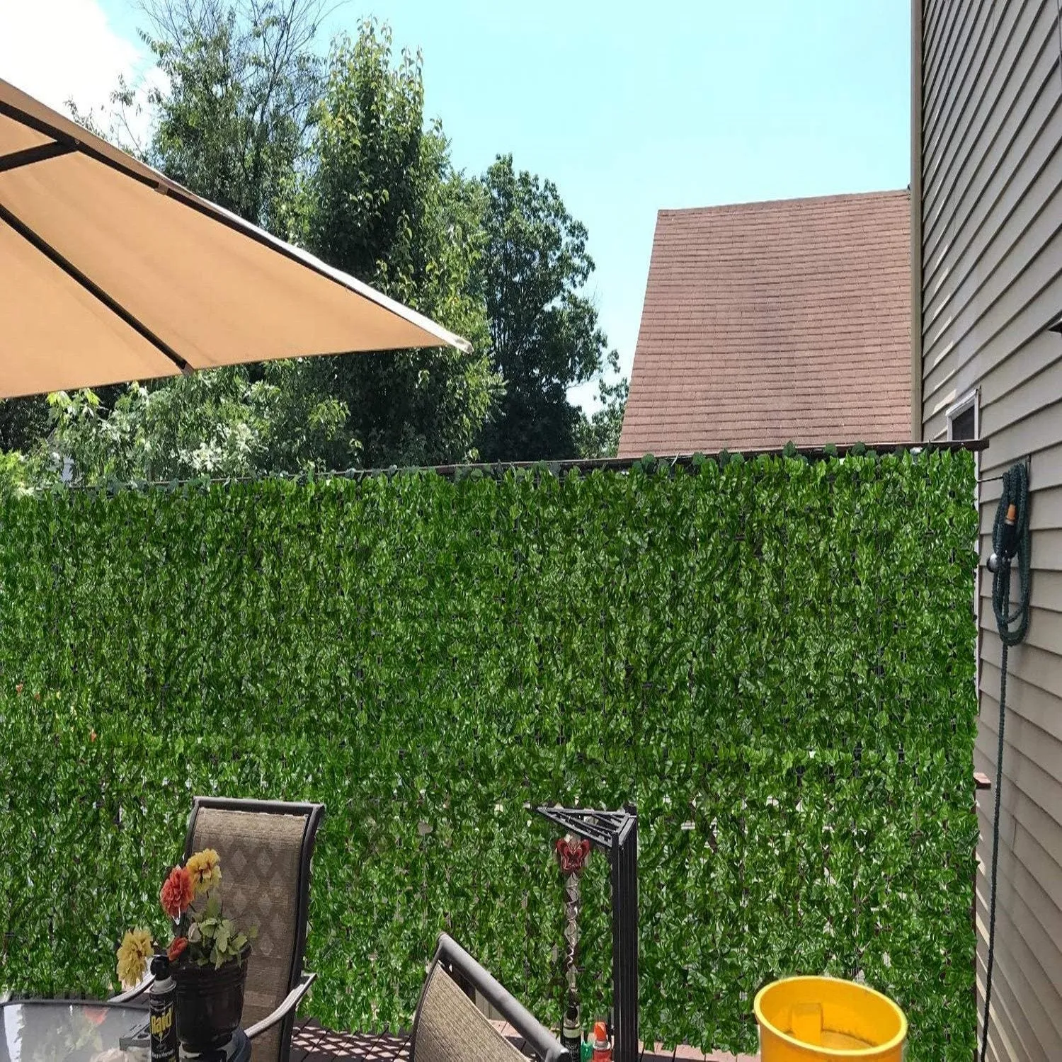 Expandable Faux Privacy Fence