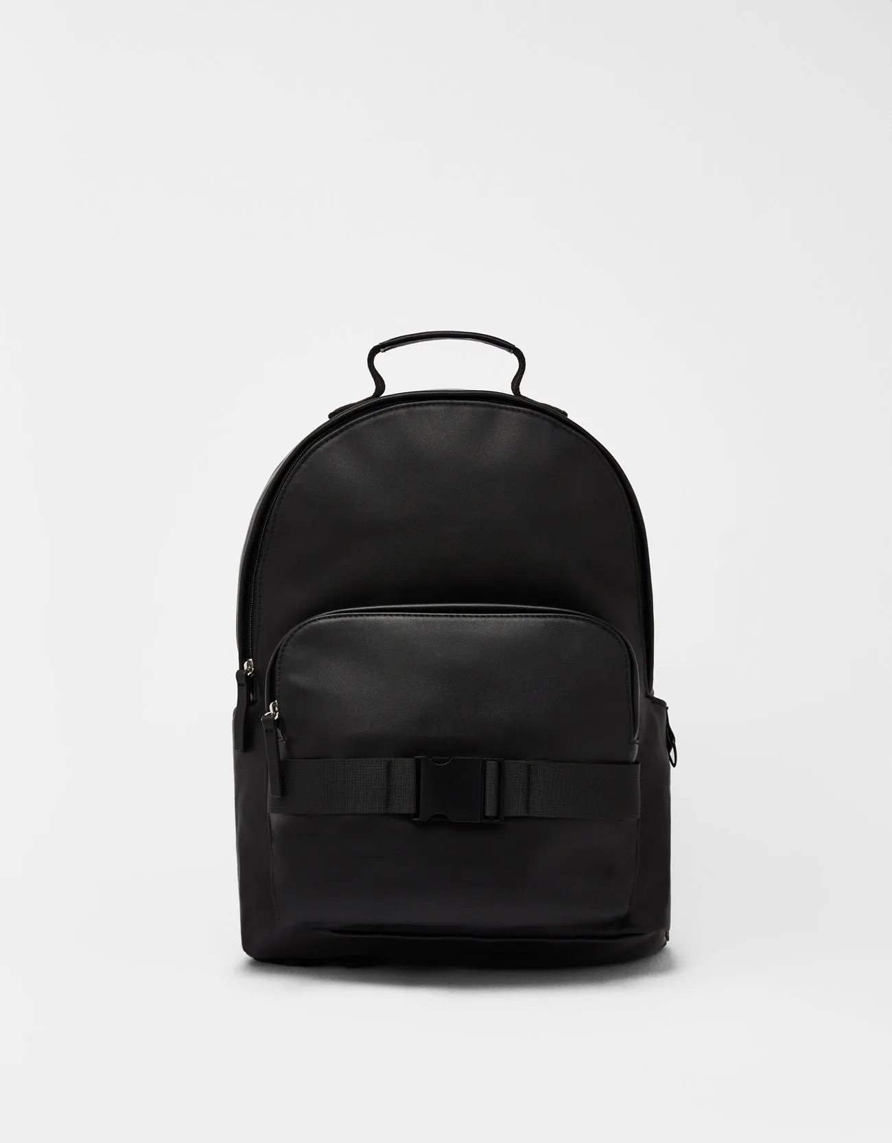 Faux leather backpack