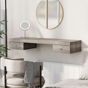 Floating Vanity Shelf with Drawers