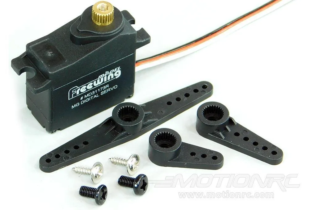 Freewing 17g Digital Hybrid Metal Gear Reverse Servo with 100mm (4") Lead