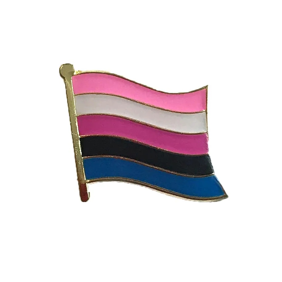 Genderfluid Flag Pin