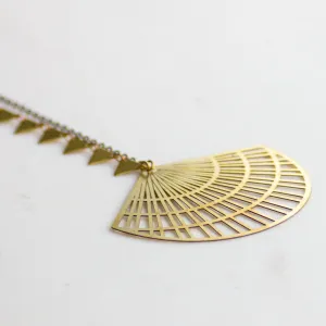 Gold Boho Triangle Necklace
