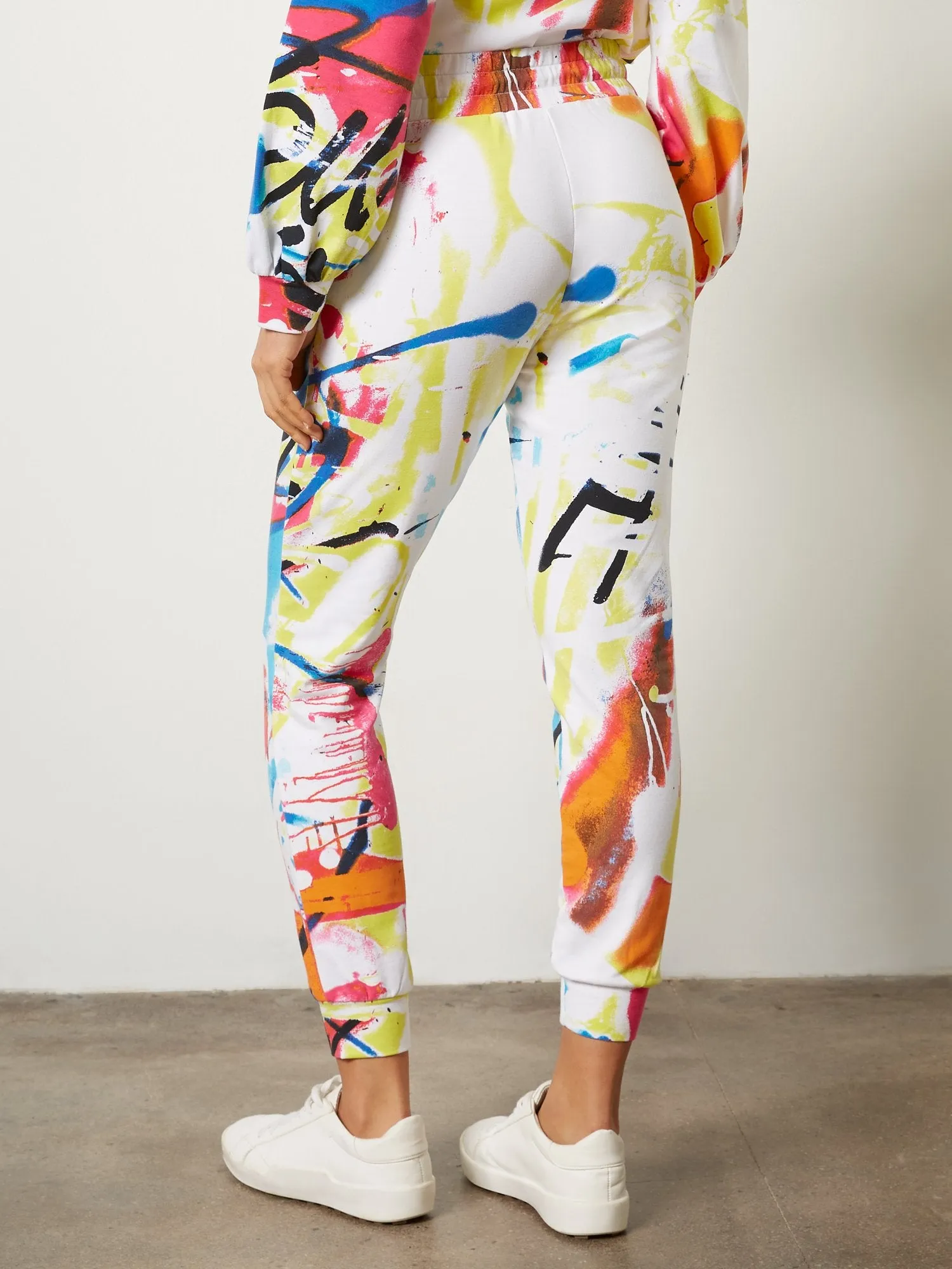 Graffiti Drawstring Jogger Pant
