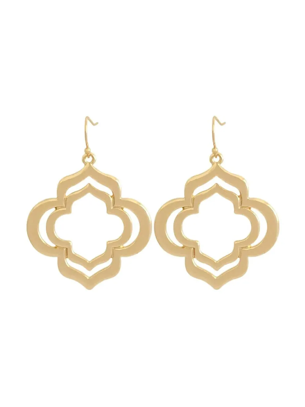 GxG COLLECTIVE OLIVE MOROCCAN EARRINGS