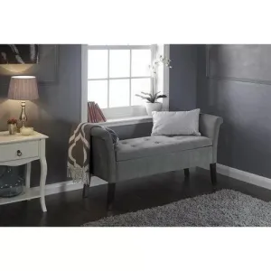 Handmade Exclusive Modern Design Wooden Bench with Storage (Walnut Legs)