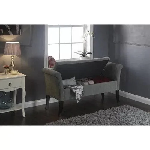 Handmade Exclusive Modern Design Wooden Bench with Storage (Walnut Legs)