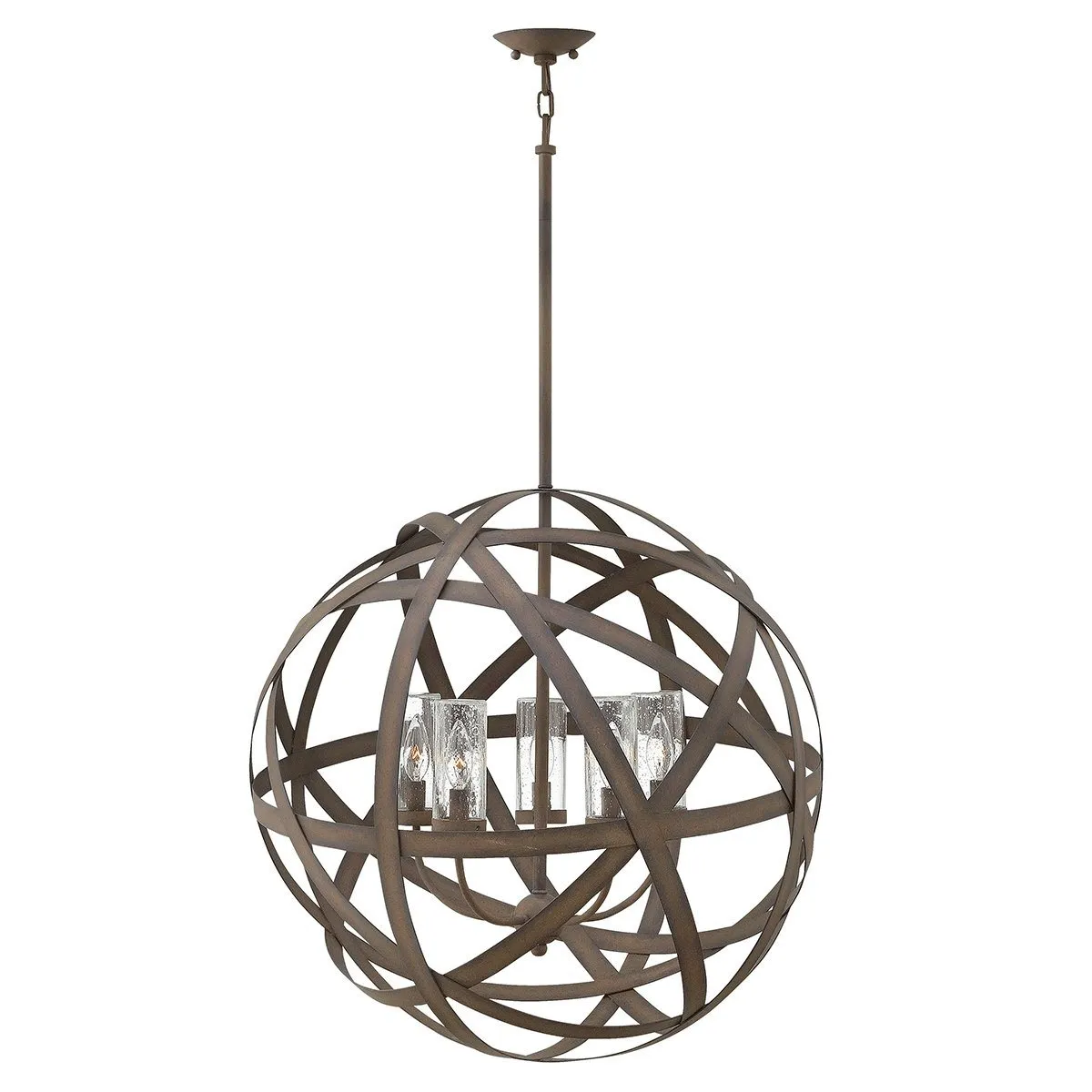 Hazelwood Iron Five Light  Outdoor Chandelier - ID 7085
