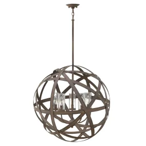 Hazelwood Iron Five Light  Outdoor Chandelier - ID 7085