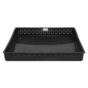 Heart Home Storage Tray|Versatile Plastic Storage Organizer|Rectangular Tray for Kitchen Storage|Storage Tray for Office|ALEXA-15 (Black)