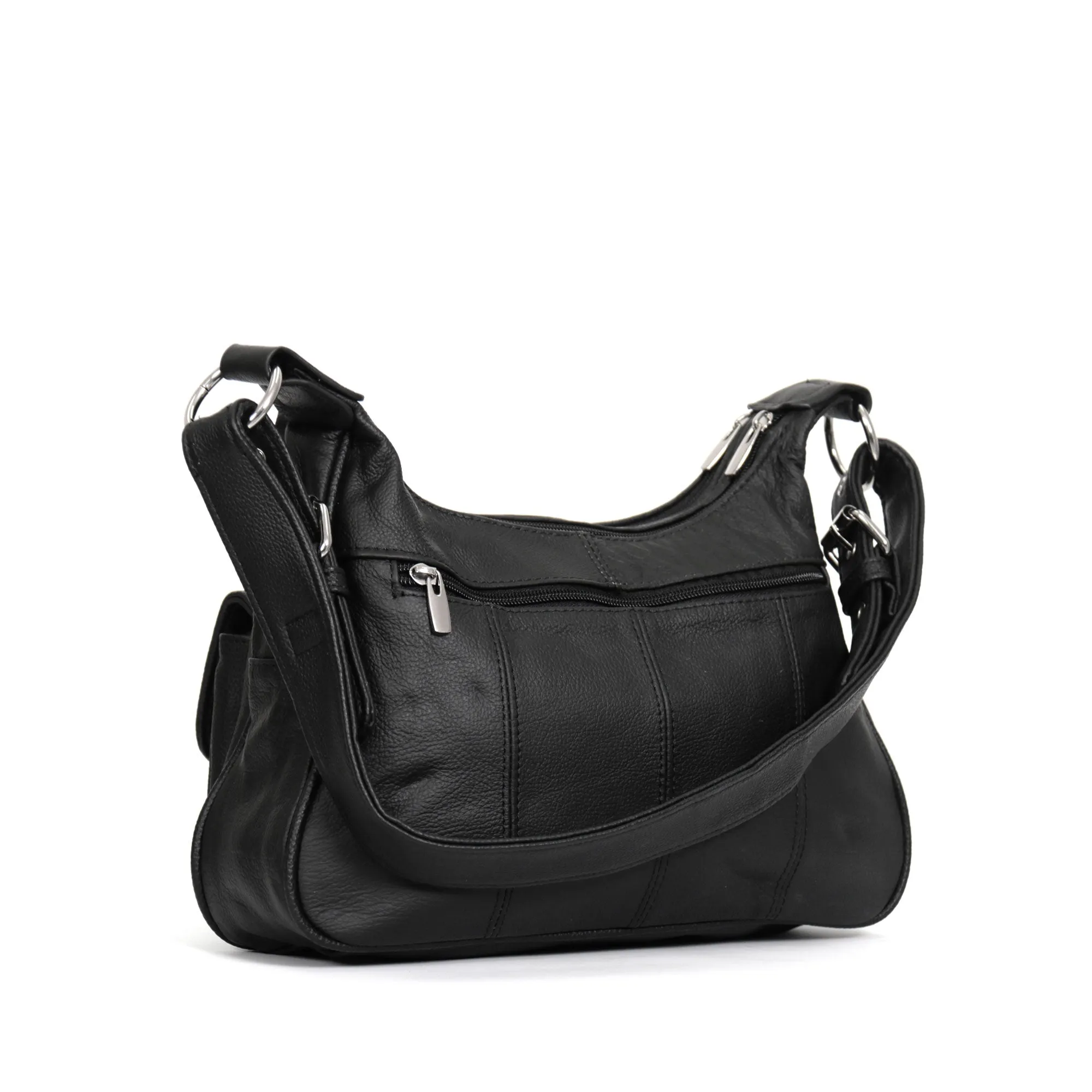 Hot Leathers Leather Purse With Front Buckle Pocket