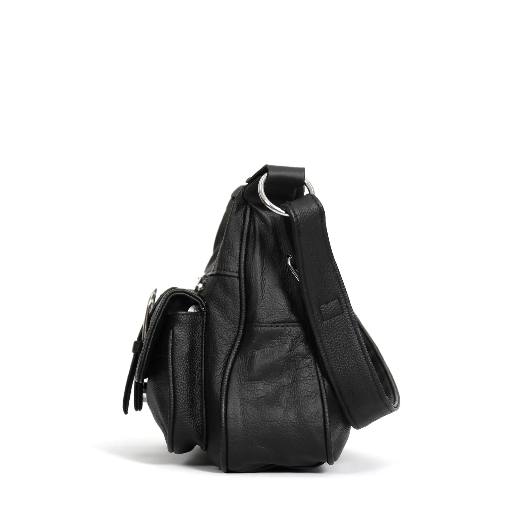 Hot Leathers Leather Purse With Front Buckle Pocket