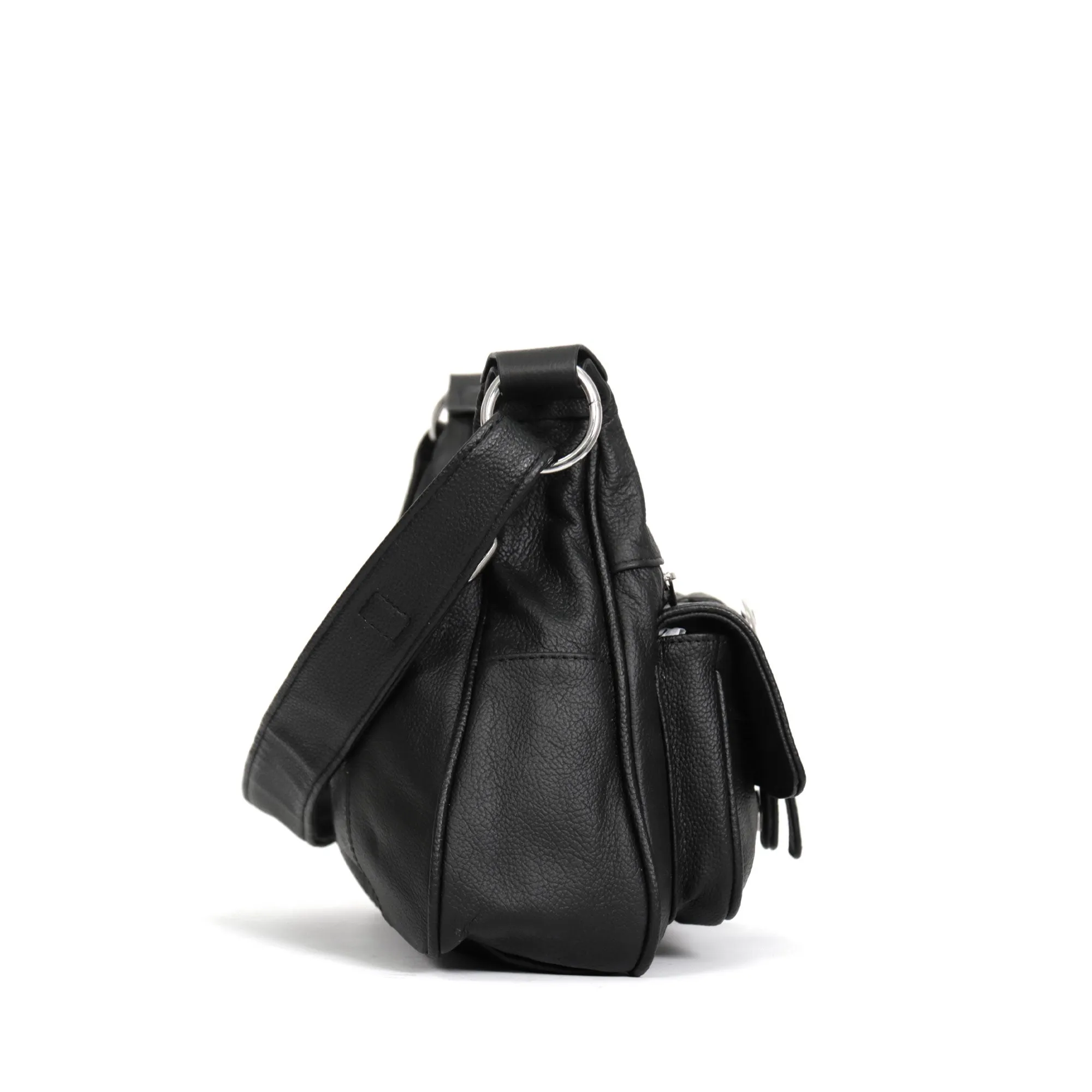 Hot Leathers Leather Purse With Front Buckle Pocket