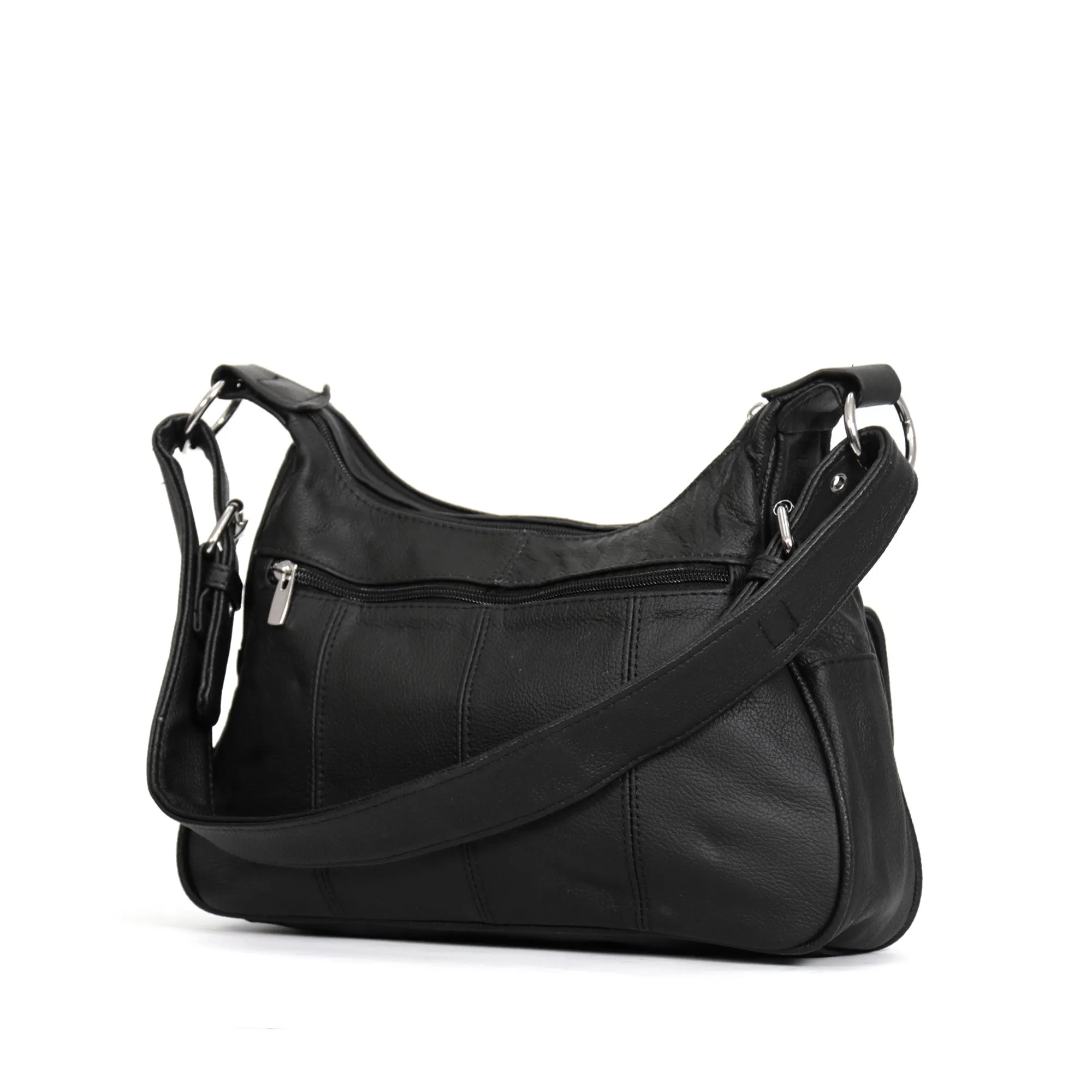 Hot Leathers Leather Purse With Front Buckle Pocket