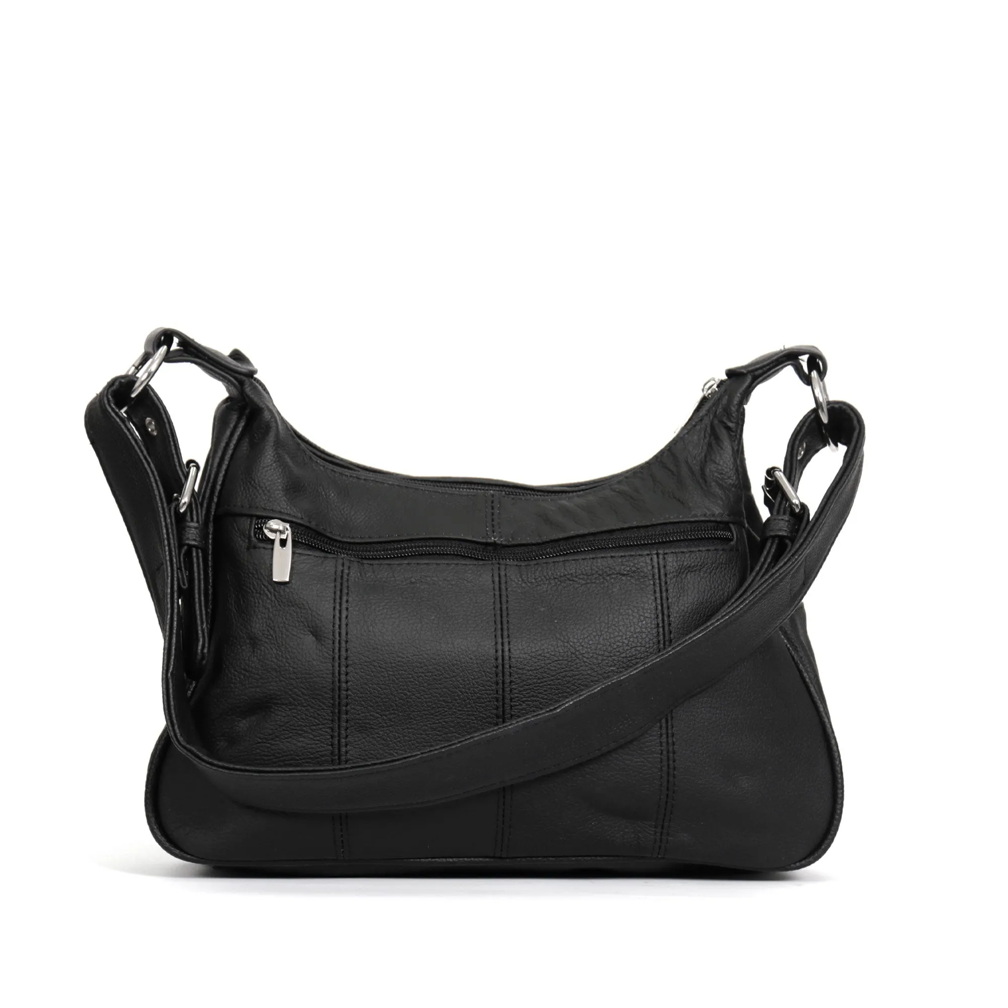 Hot Leathers Leather Purse With Front Buckle Pocket